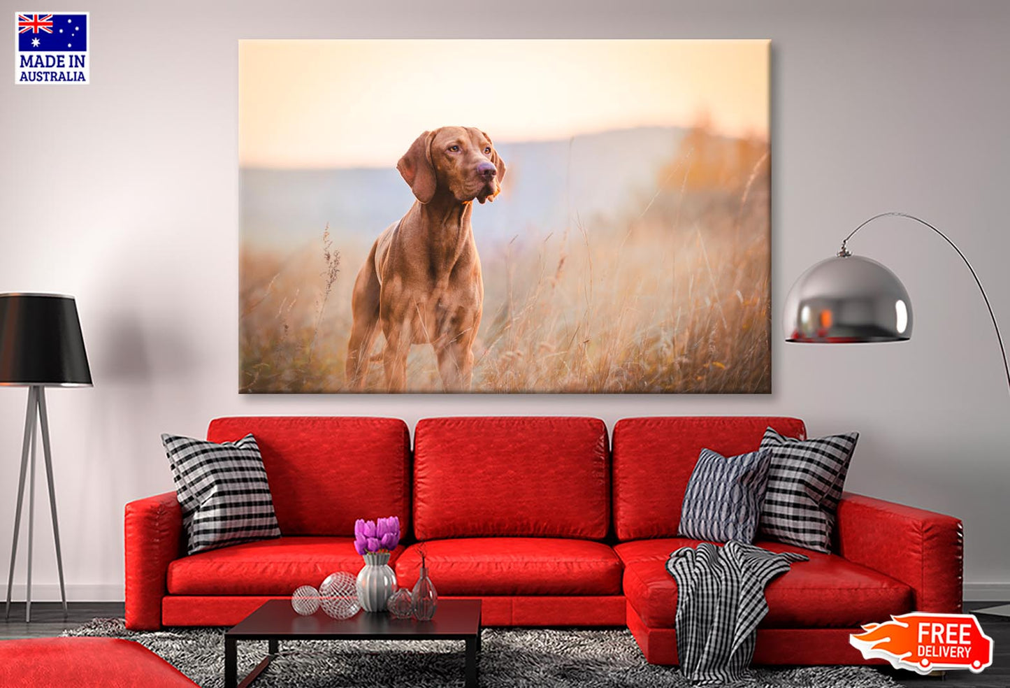 Hungarian Hound Pointer Vizsla Dog Wall Art Decor 100% Australian Made - Bella Home Decor