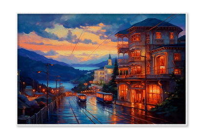 Oil Painting Evening View Wall Art Limited Edition High Quality Print