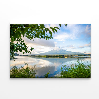 Mount Fuji and Lake Kawaguchi Print 100% Australian Made - Bella Home Decor