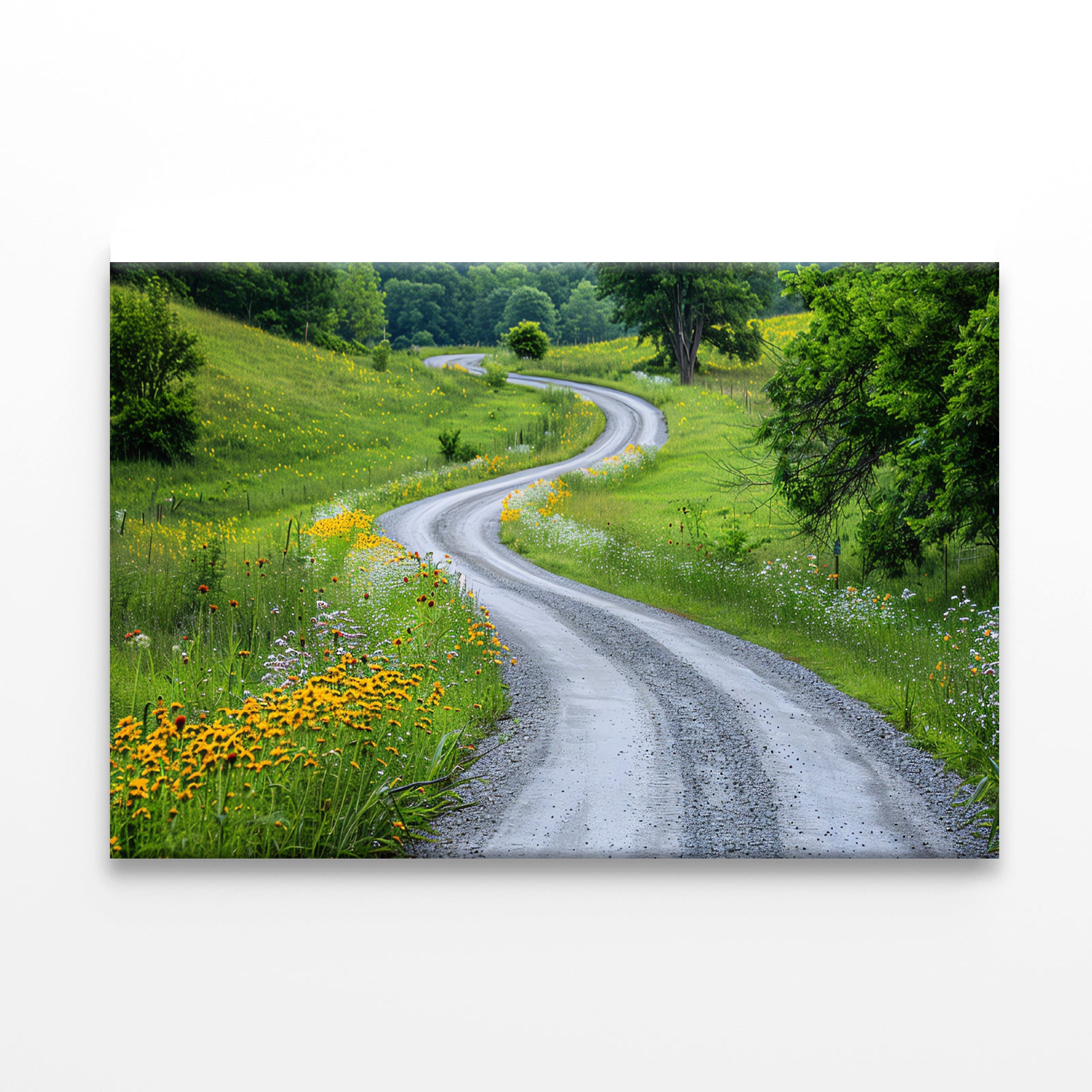 Road with Flowers & Trees Print 100% Australian Made - Bella Home Decor