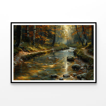 View of autumn in The Forest Home Decor Premium Quality Poster Print Choose Your Sizes