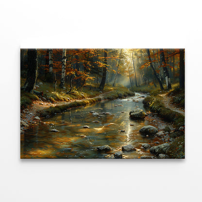 View of autumn in The Forest Print 100% Australian Made - Bella Home Decor