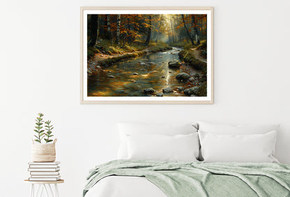 View of autumn in The Forest Home Decor Premium Quality Poster Print Choose Your Sizes