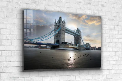 London Bridge Sunset UV Direct Aluminum Print Australian Made Quality