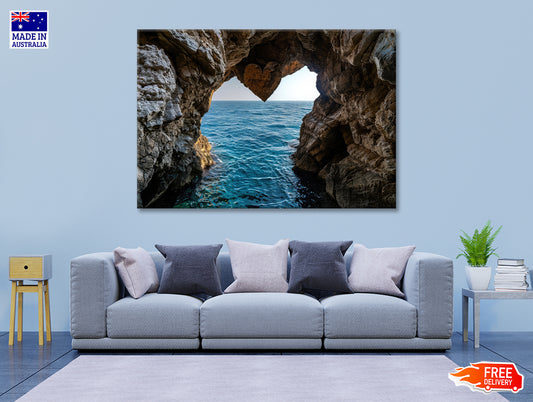 Sea Cave with Water View Print 100% Australian Made - Bella Home Decor