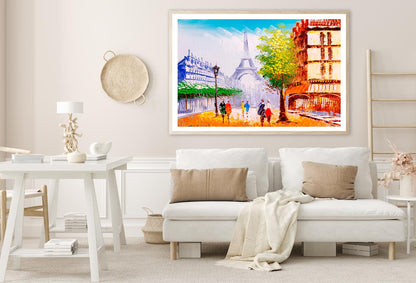 Oil Painting - Eiffel Tower in Paris Home Decor Premium Quality Poster Print Choose Your Sizes