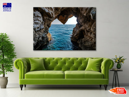 Sea Cave with Water View Print 100% Australian Made - Bella Home Decor