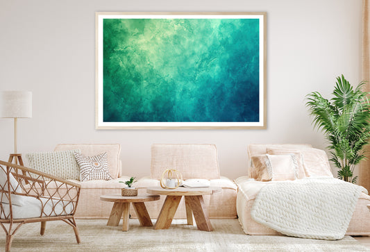 Green and Blue Abstract Home Decor Premium Quality Poster Print Choose Your Sizes