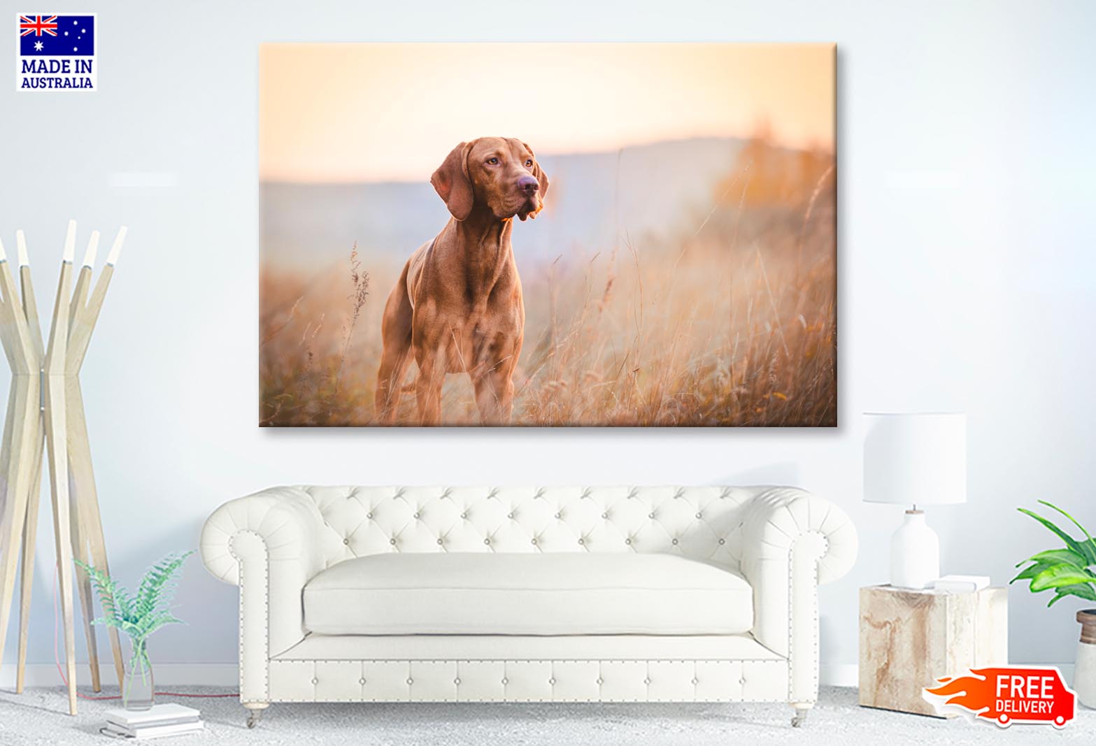 Hungarian Hound Pointer Vizsla Dog Wall Art Decor 100% Australian Made - Bella Home Decor
