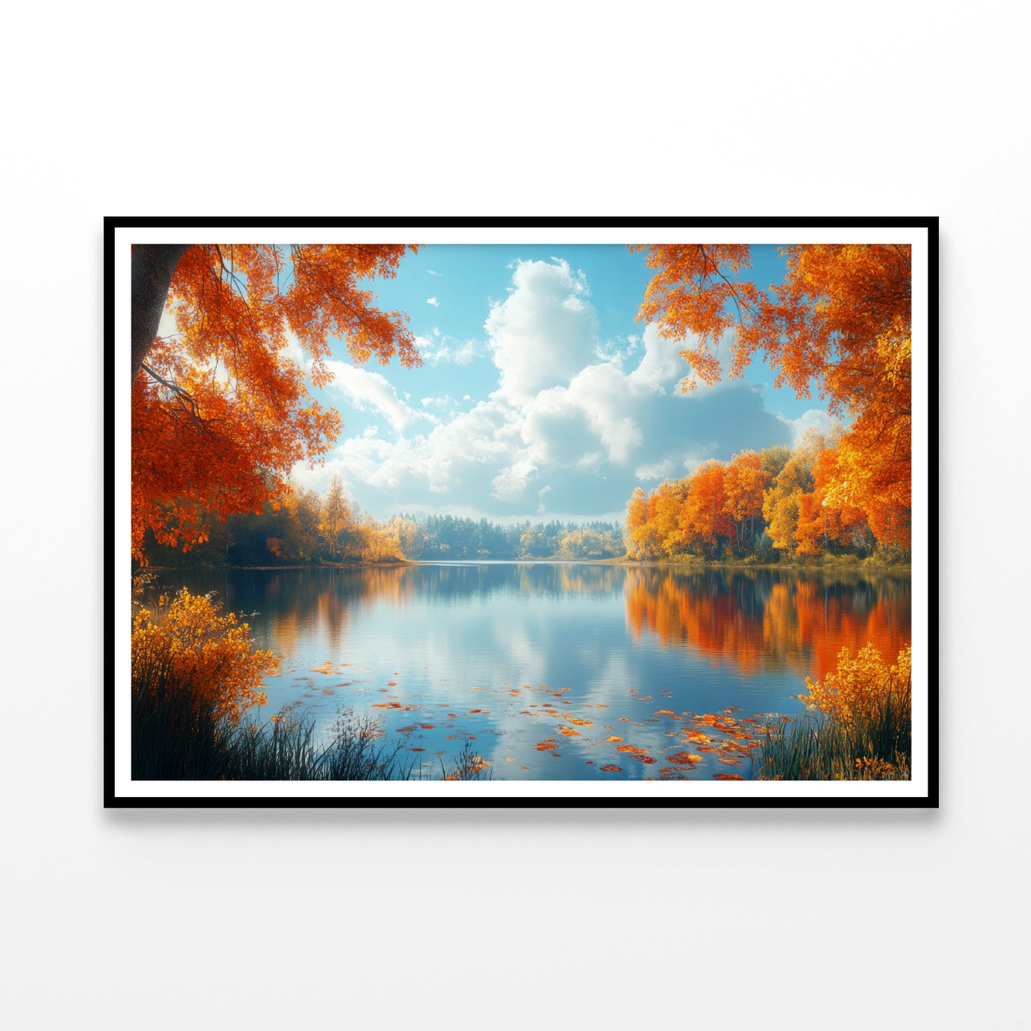 Autumn, Lake & Trees Home Decor Premium Quality Poster Print Choose Your Sizes - Bella Home Decor