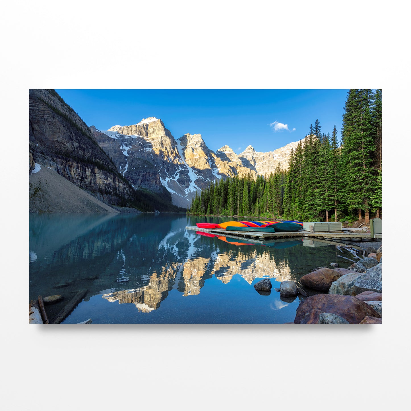 Sunrise at Moraine Lake, Canada Wall Art Decor 100% Australian Made
