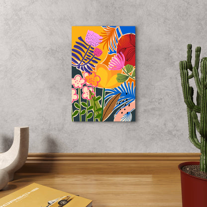 Vibrant Abstract Floral Art 40x60cm Metal Print Ready to Hang (Copy)