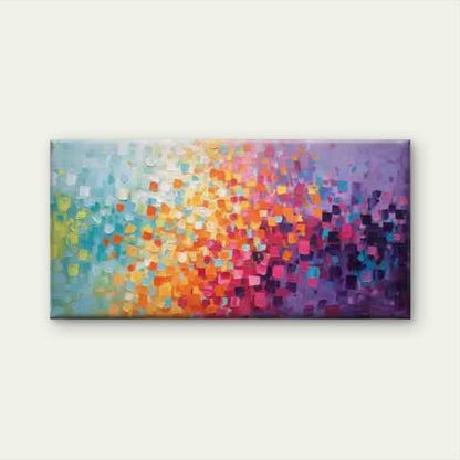 Colorful Abstract Geometric Wall Art Canvas Office Home Room Framed 120x60cm - Bella Home Decor