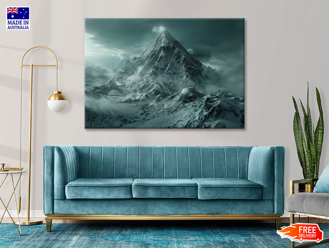 View of Large Wave Crashing Print 100% Australian Made - Bella Home Decor