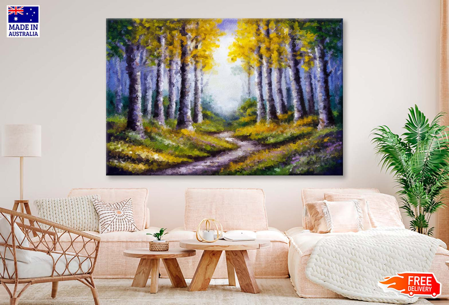 Colorful Autumn Forest Wall Art Limited Edition High Quality Print