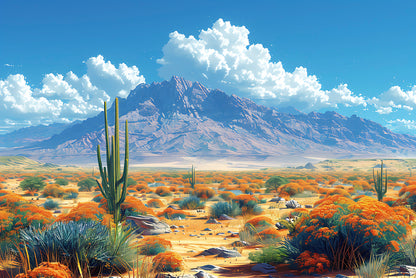 Beautiful Landscape with a Mountain, Sky Print 100% Australian Made - Bella Home Decor