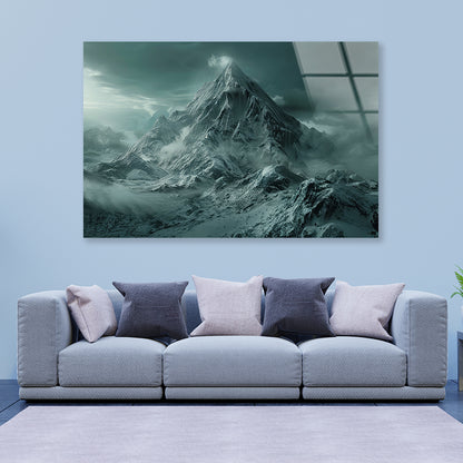 View of Large Wave Crashing Acrylic Glass Print Tempered Glass Wall Art 100% Made in Australia Ready to Hang - Bella Home Decor