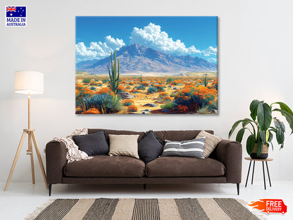 Beautiful Landscape with a Mountain, Sky Print 100% Australian Made - Bella Home Decor