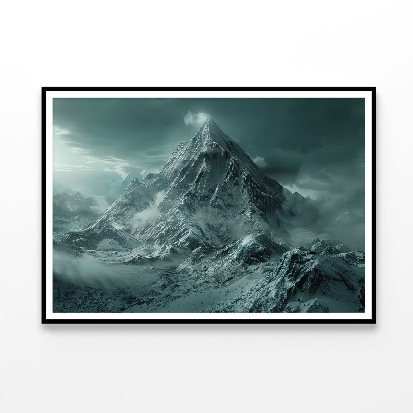 View of Large Wave Crashing Home Decor Premium Quality Poster Print Choose Your Sizes - Bella Home Decor