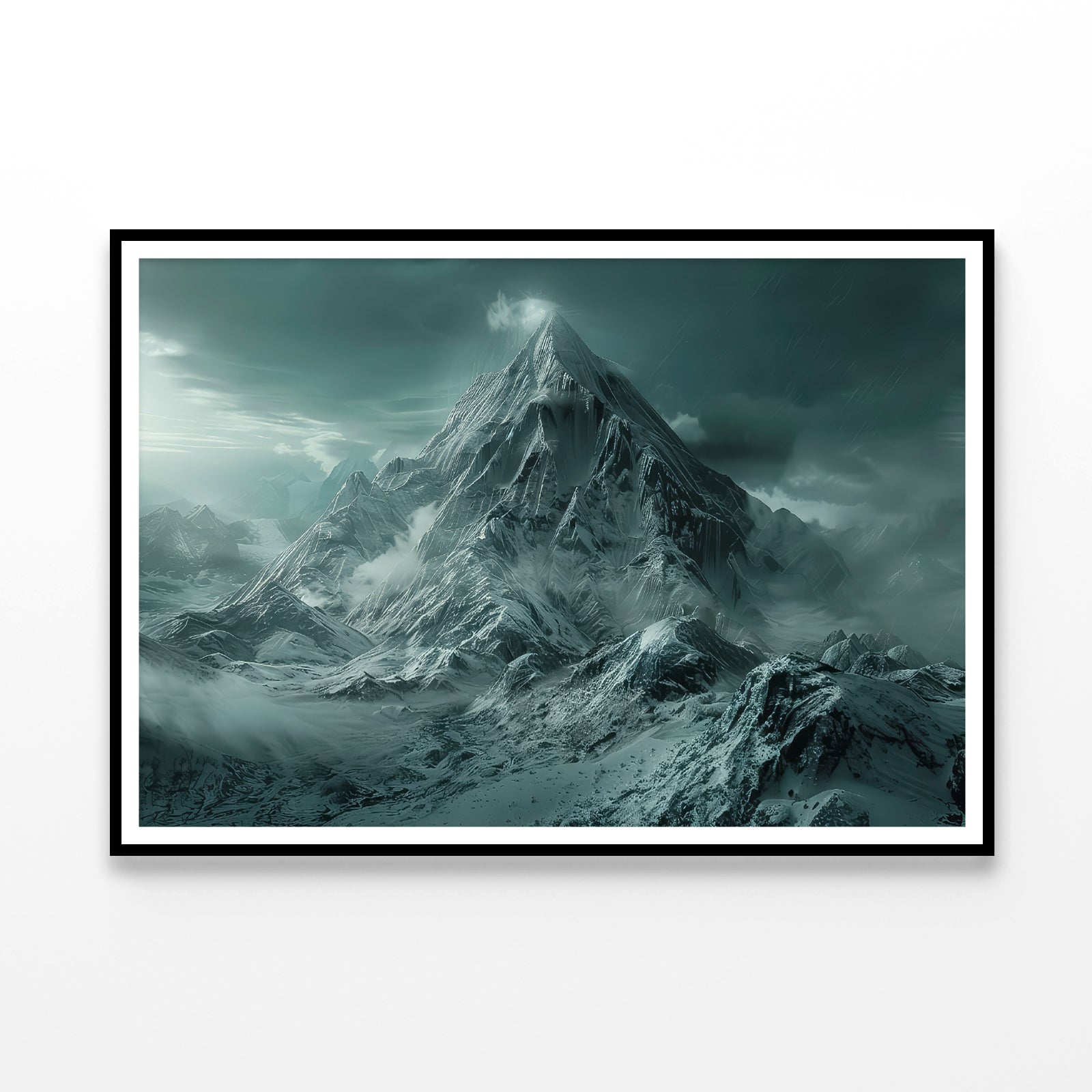 View of Large Wave Crashing Home Decor Premium Quality Poster Print Choose Your Sizes - Bella Home Decor