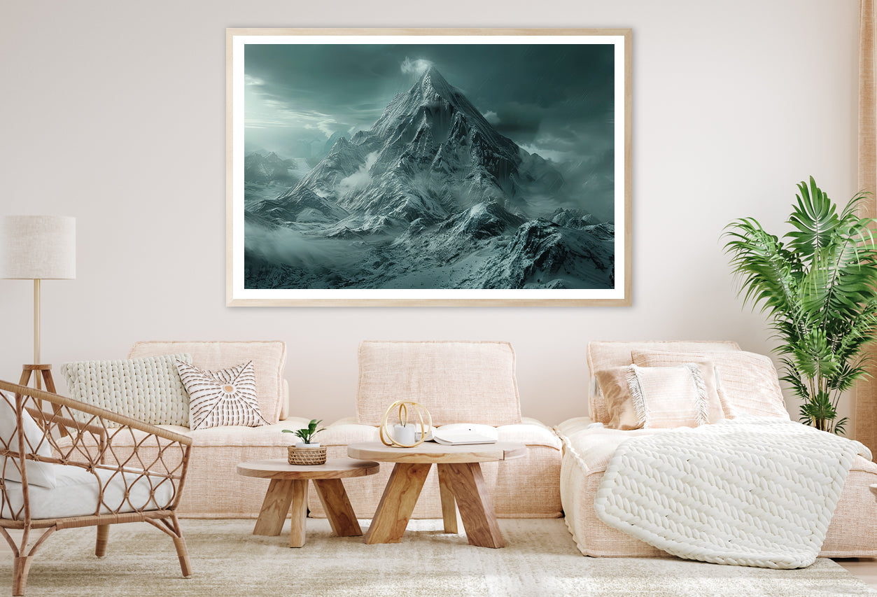 View of Large Wave Crashing Home Decor Premium Quality Poster Print Choose Your Sizes - Bella Home Decor
