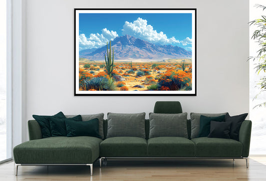 Beautiful Landscape with a Mountain, Sky Home Decor Premium Quality Poster Print Choose Your Sizes