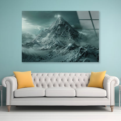View of Large Wave Crashing Acrylic Glass Print Tempered Glass Wall Art 100% Made in Australia Ready to Hang - Bella Home Decor