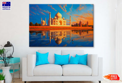 Taj Mahal & Sky View Wall Art Limited Edition High Quality Print