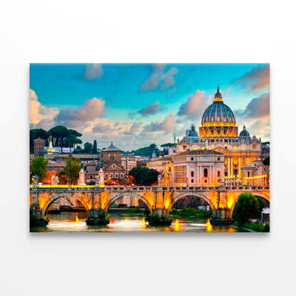 St. Peter's Basilica, Rome, Italy Wall Art Decor 100% Australian Made - Bella Home Decor