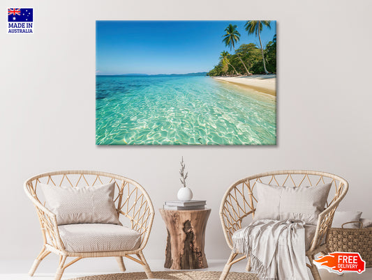 Beach & Palm Trees Print 100% Australian Made