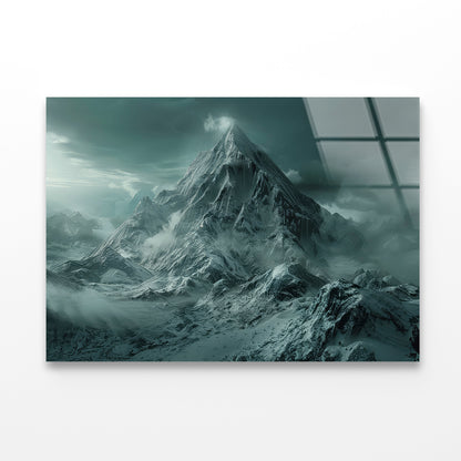 View of Large Wave Crashing Acrylic Glass Print Tempered Glass Wall Art 100% Made in Australia Ready to Hang - Bella Home Decor