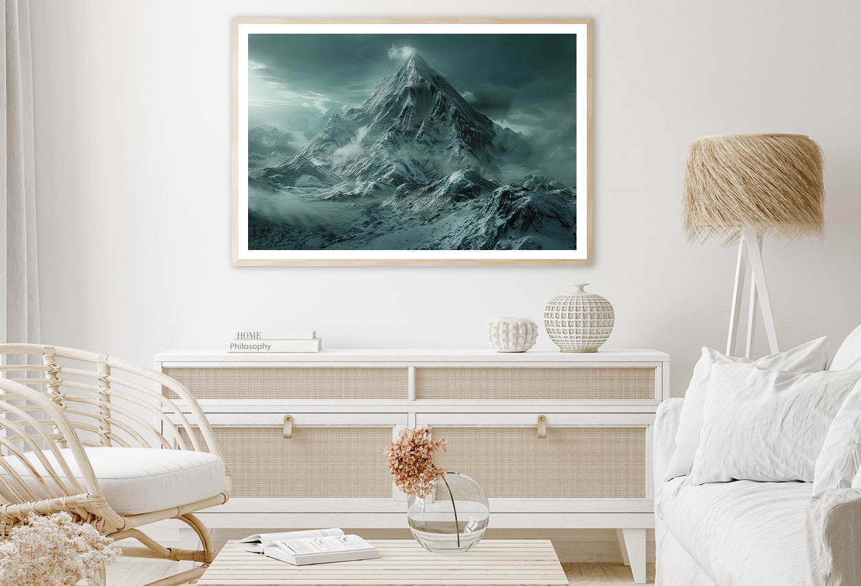 View of Large Wave Crashing Home Decor Premium Quality Poster Print Choose Your Sizes - Bella Home Decor
