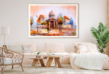 Oil Painting - City & Street View Home Decor Premium Quality Poster Print Choose Your Sizes