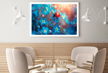 Ladybug Perched on A Vibrant Flower Home Decor Premium Quality Poster Print Choose Your Sizes - Bella Home Decor