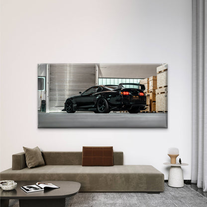 Moody Stanced Supra Vibes Wall Art Canvas Office Home Room Framed 120x60cm