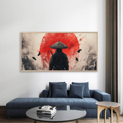 Land Of The Samurai Wall Art Canvas Office Home Room Framed 120x60cm