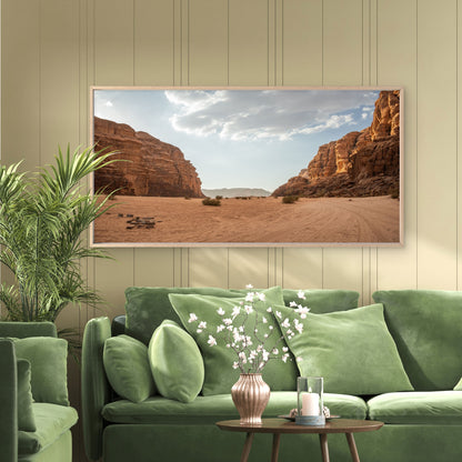 Wadi Rum Desert View Wall Art Canvas Office Home Room Framed 120x60cm