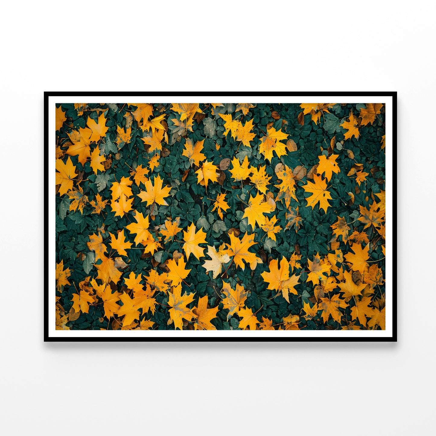 Close Up Of a Field Of Yellow Leaves Home Decor Premium Quality Poster Print Choose Your Sizes - Bella Home Decor
