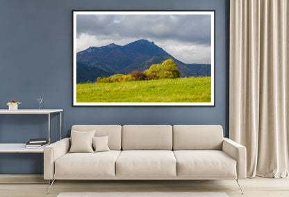 Green Mountains with Storm Clouds Home Decor Premium Quality Poster Print Choose Your Sizes - Bella Home Decor