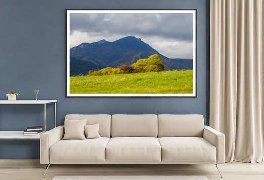 Green Mountains with Storm Clouds Home Decor Premium Quality Poster Print Choose Your Sizes