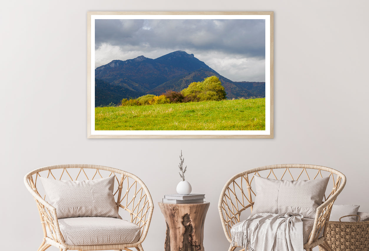 Green Mountains with Storm Clouds Home Decor Premium Quality Poster Print Choose Your Sizes - Bella Home Decor