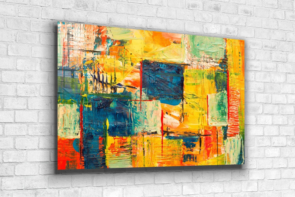 Colorful Abstract Art UV Direct Aluminum Print Australian Made Quality