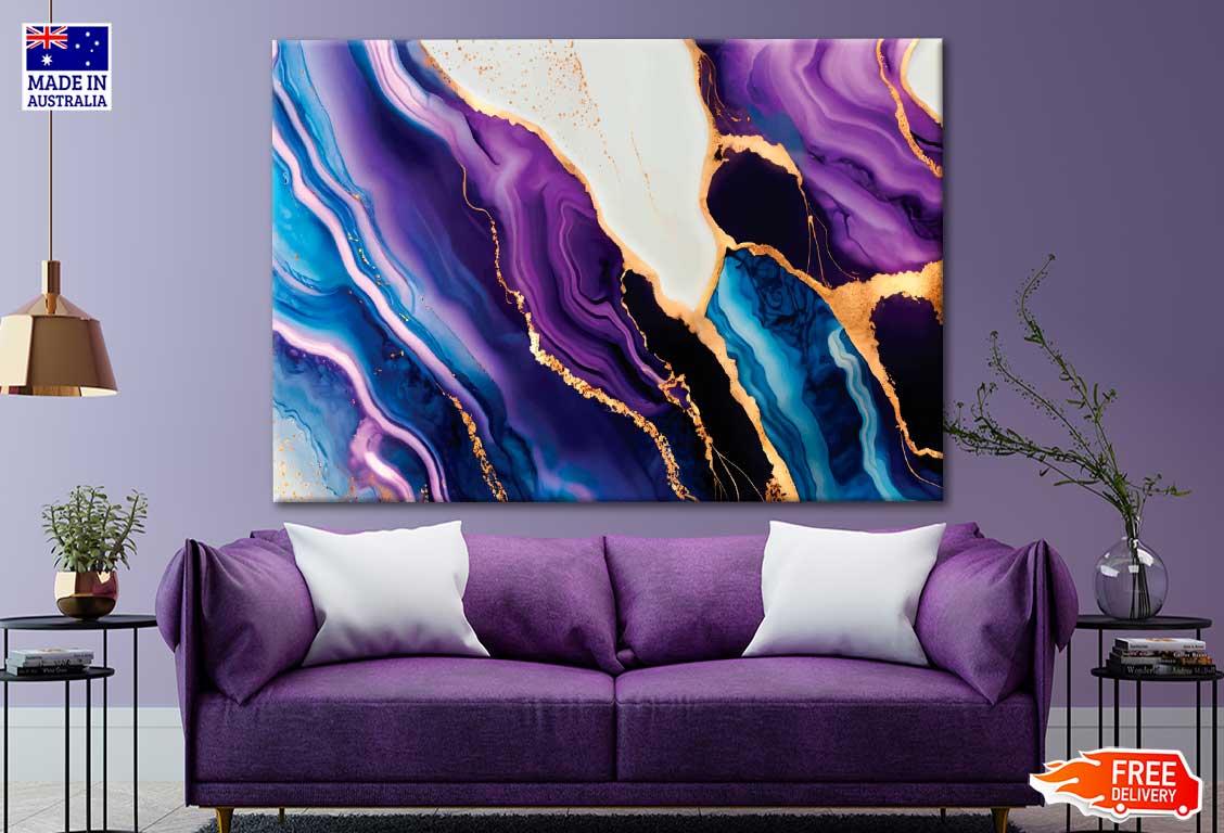 Luxury Fluid Art Painting Print 100% Australian Made