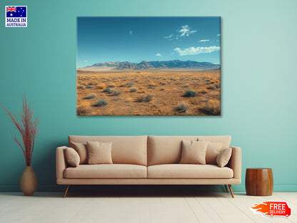 Mountains and Blue Sky View Print 100% Australian Made - Bella Home Decor