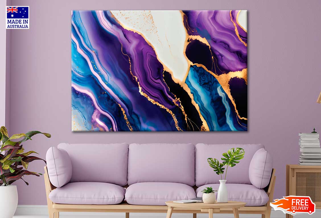 Luxury Fluid Art Painting Print 100% Australian Made