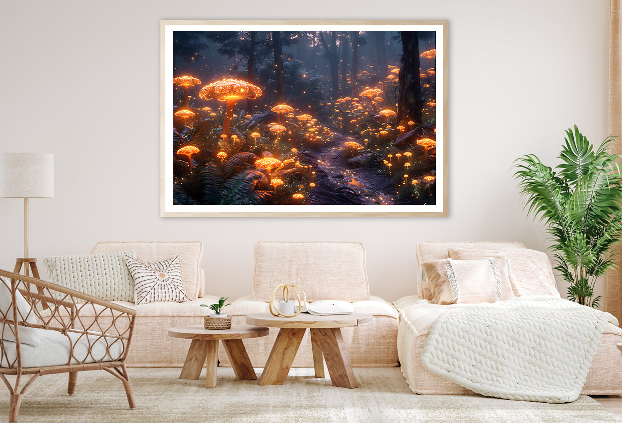 Group of Fireworks Exploding In the Night Sky Home Decor Premium Quality Poster Print Choose Your Sizes