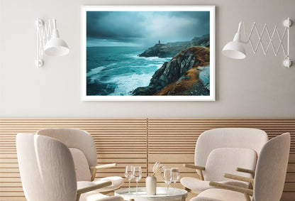 Rocky Cliff, Ocean & Sky Home Decor Premium Quality Poster Print Choose Your Sizes - Bella Home Decor