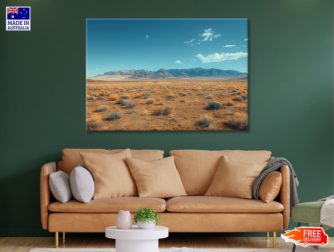 Mountains and Blue Sky View Print 100% Australian Made - Bella Home Decor