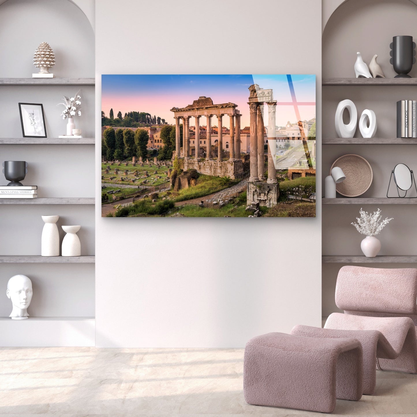 Roman Forum Temple Saturn Italy Acrylic Glass Printing Wall Art Australian Made Quality