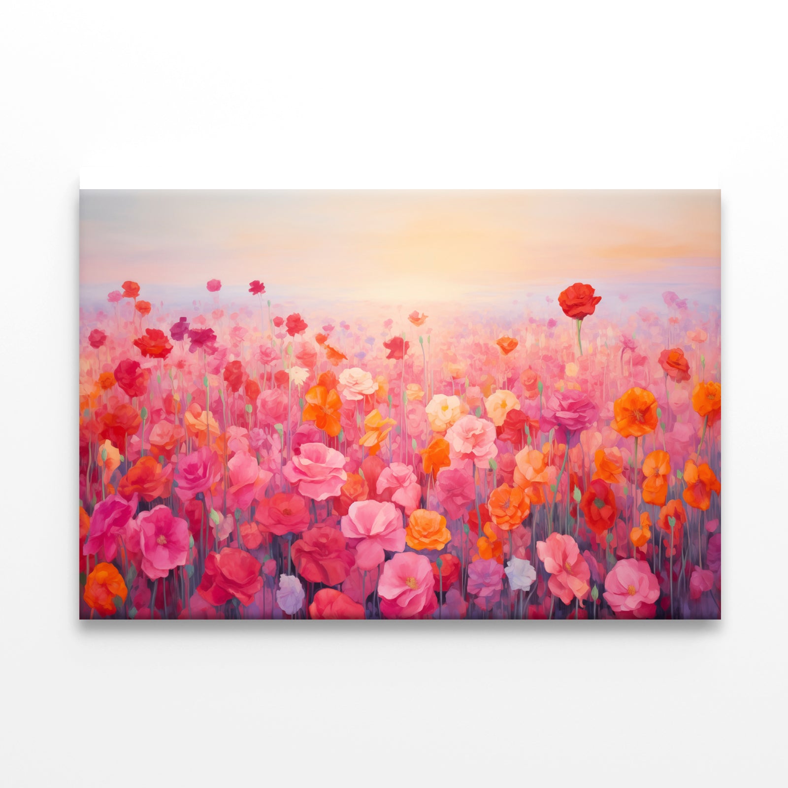 Watercolor Summer Field of Flowers Print 100% Australian Made - Bella Home Decor